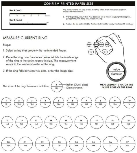 gucci ringgröße|Gucci ring size guide.